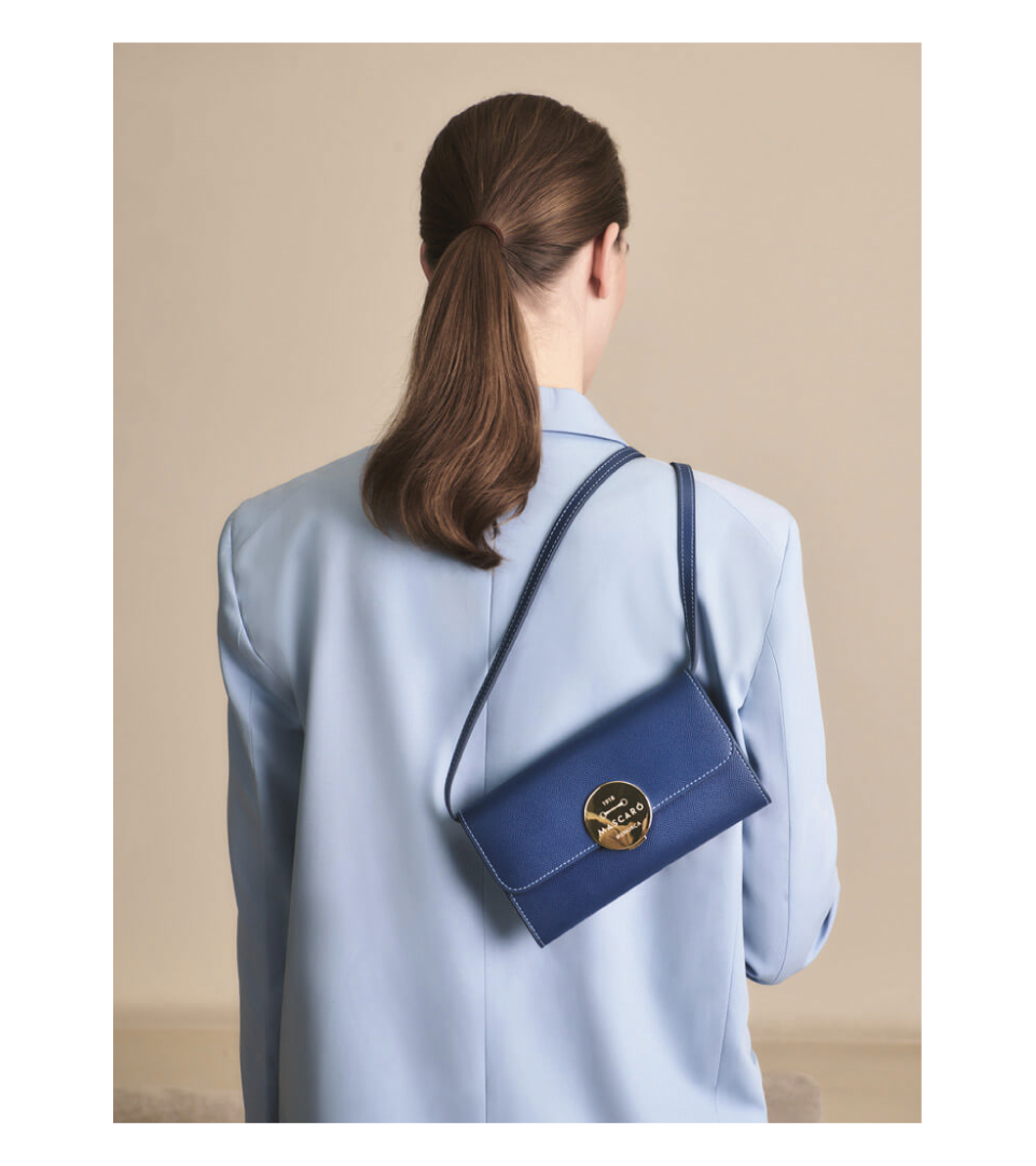 Blue handbag